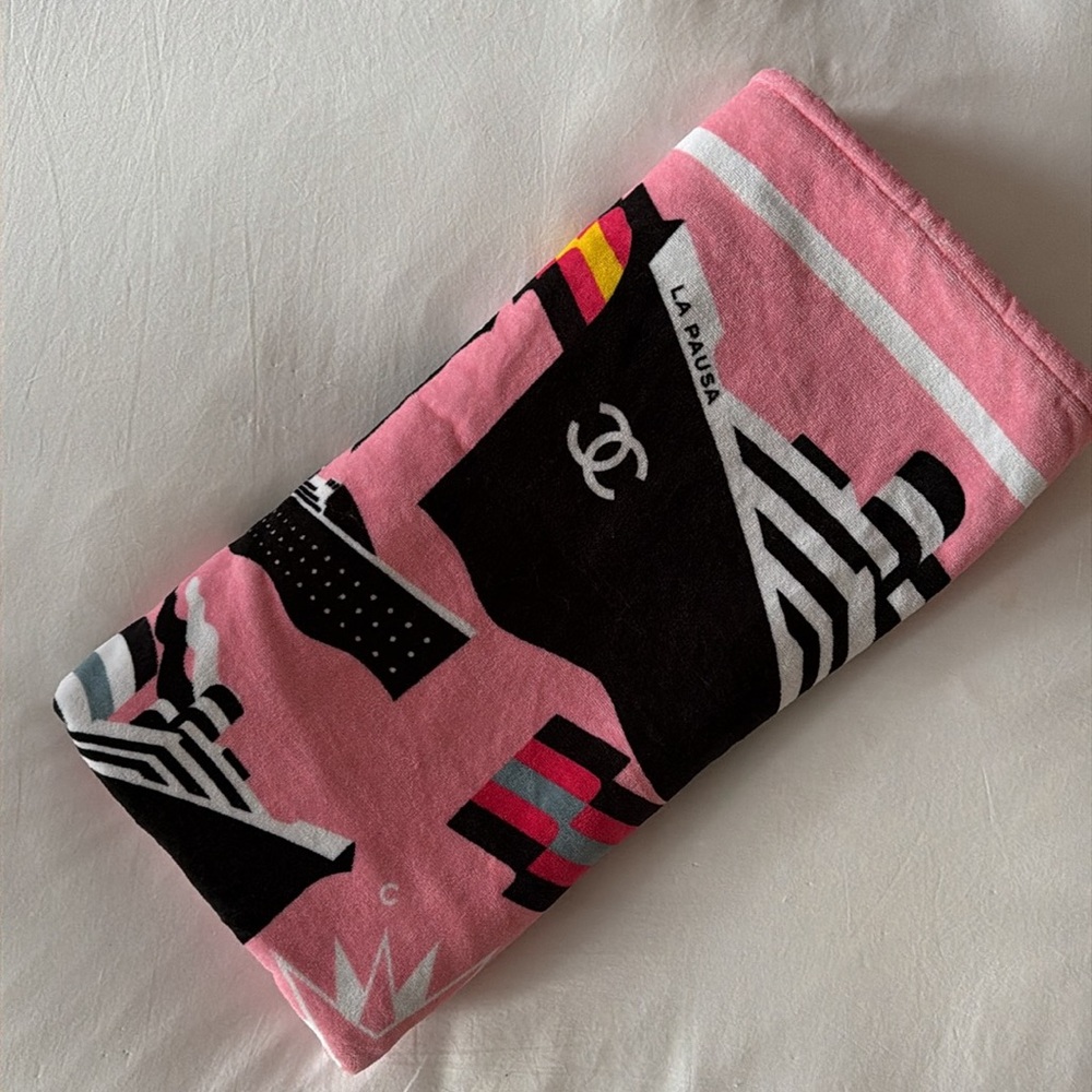 Chanel brand new beach towel from the La Pausa collection 💕